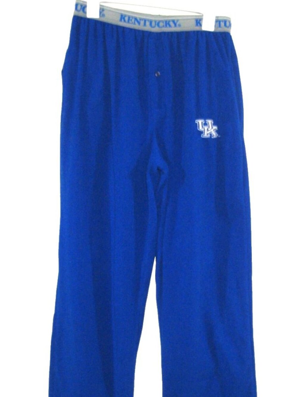 Sideline Mens Large Blue PJ Pants Lounge Flannel UK Pockets Fleece